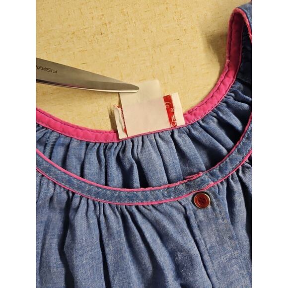 Vintage Smart Time Womens XL House Dress Granny Button Front Embroidered Flower - Picture 8 of 13